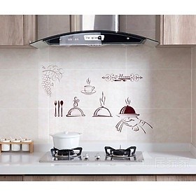 90cm x 60cm Decal dán bếp chống dầu mỡ