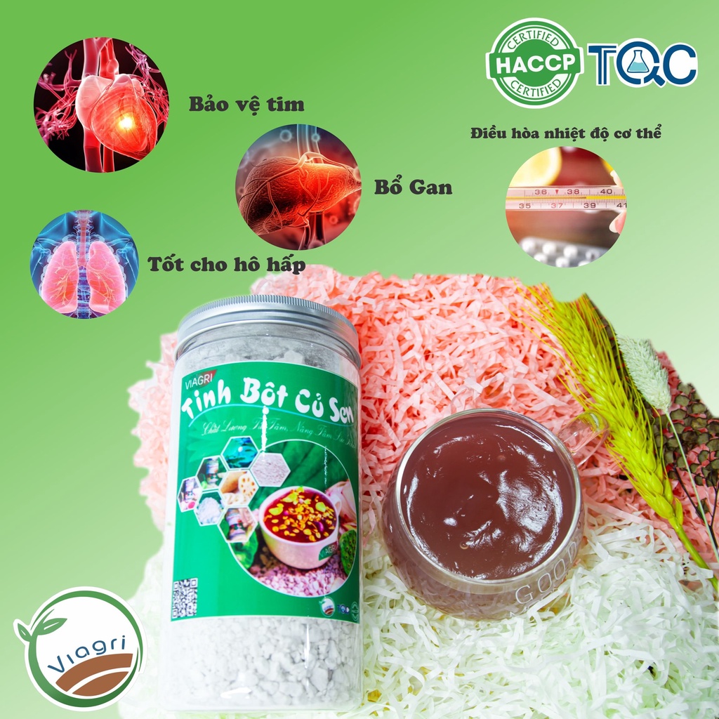 SẢN PHẨM OCOP Tặng Ba Mẹ Tinh Bột Củ Sen Viagri Granola Nguyên Chất Làm Từ Thiên Nhiên Giúp Sáng Da An Thần Ngủ Ngon