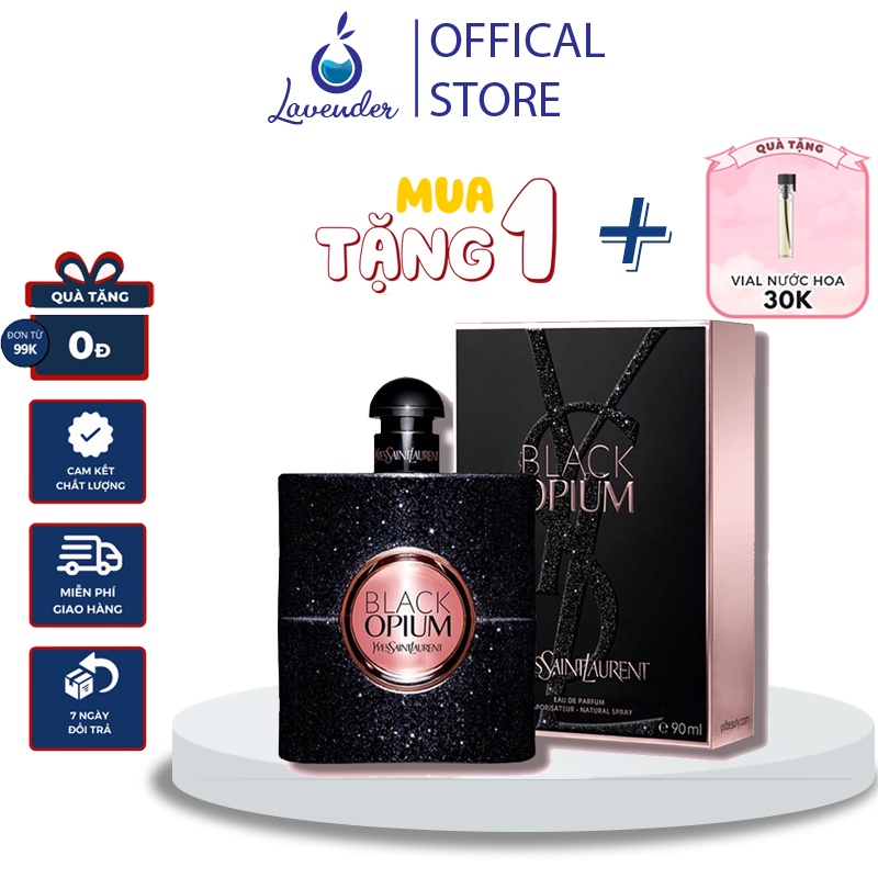 Nước hoa Nữ 𝒀𝑺𝑳 Black Opium Eau De Parfum 90ml - Mùi hương bí ẩn quyến rũ và cực kỳ gợi cảm - Chính Hãng