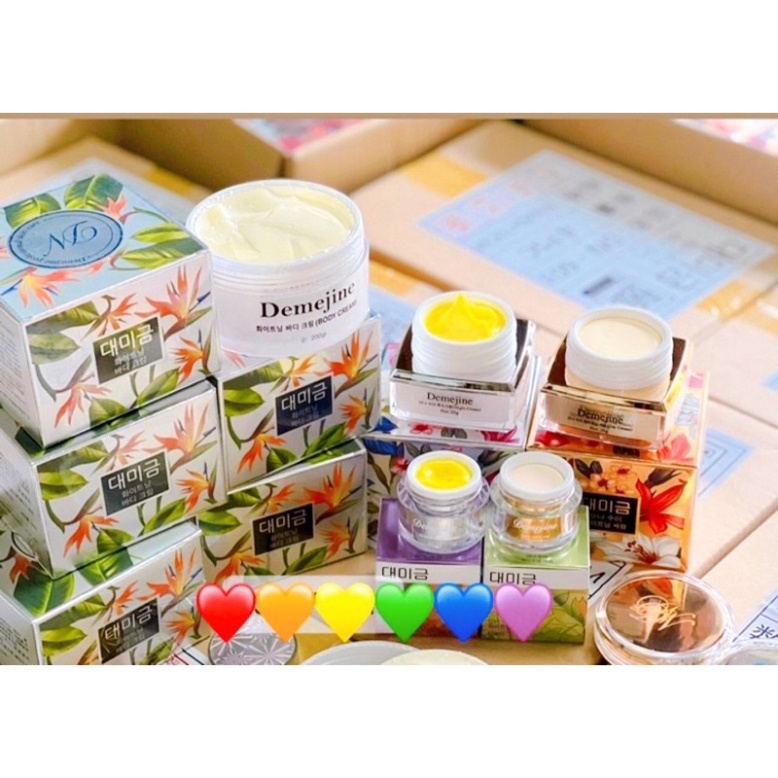 Kem Demejine hàn quốc ngừa mụn ,trắng da ngày và đêm có tem chính hãng mẫu mới 20g