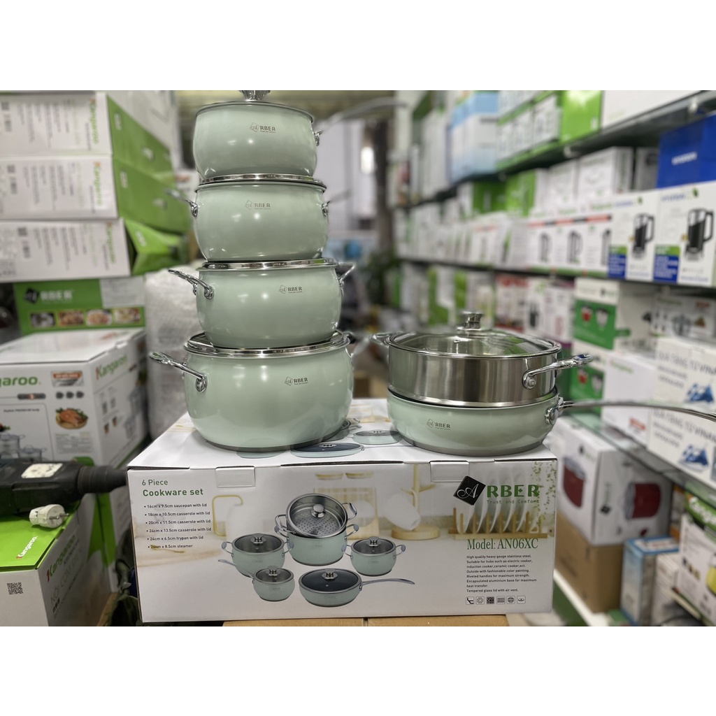 Bộ nồi  Arber inox AN06XC hàng chính hãng