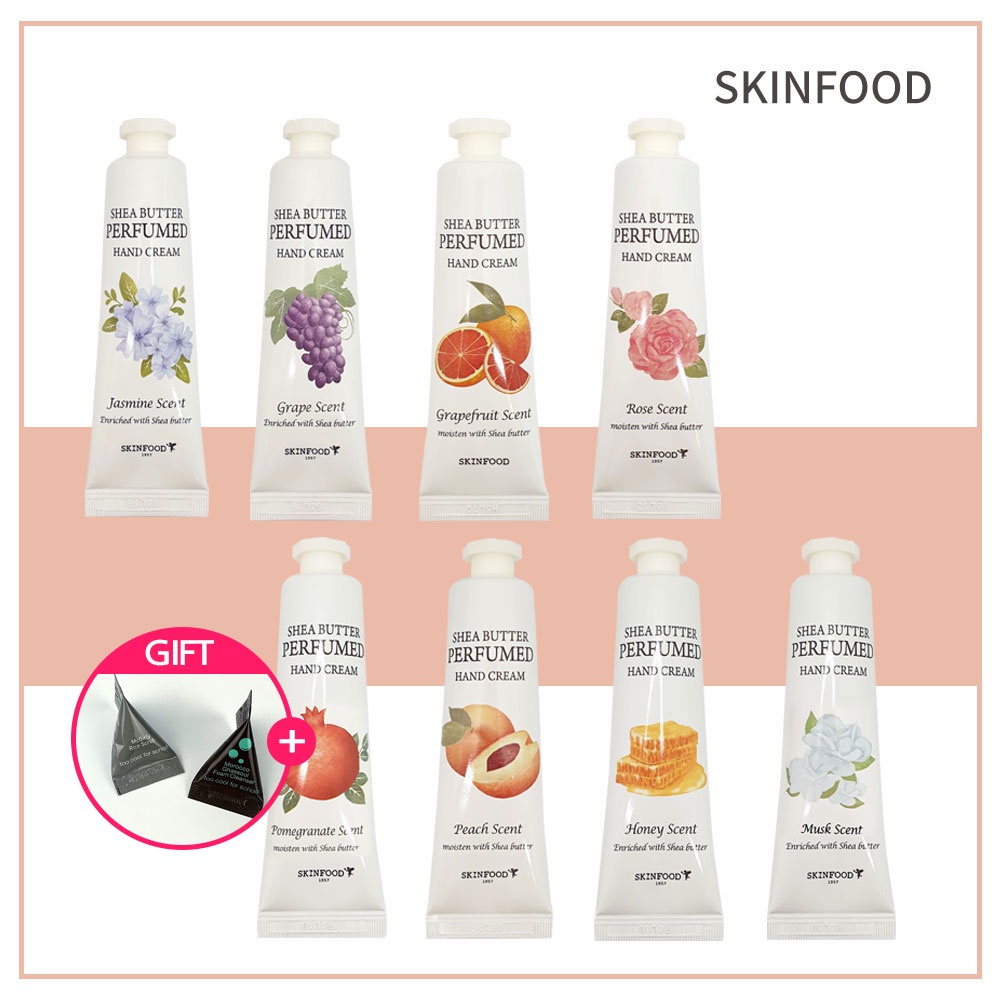 Kem dưỡng da tay Hàn Quốc SKINFOOD Shea Butter Perfum hand Cream