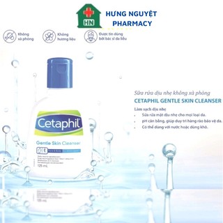 Sữa  Rửa Mặt  Cetaphil Centle Skin Cleanser 125ml Không Chứa Cồn, Không Chứa Xà Phòng