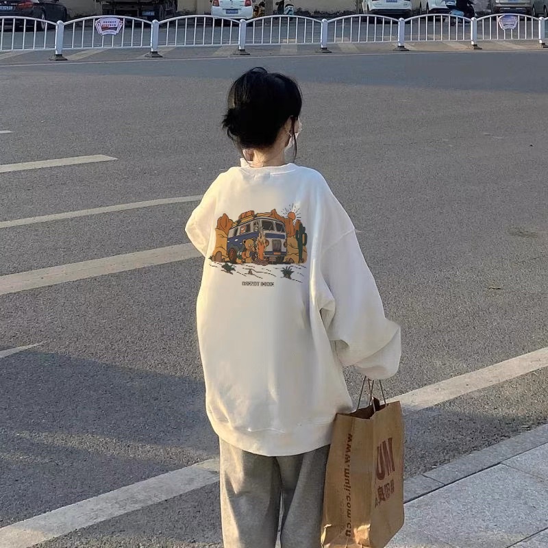 Áo Nỉ Sweater GấuOto 🌸Áo sweater Nữ Nỉ Ngoại Form Rộng Ulzzang🌸