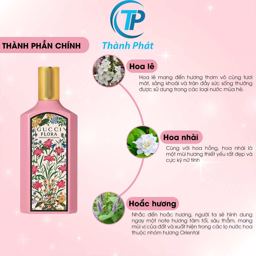 Nước hoa nữ 𝐆𝐮𝐜𝐜𝐢 𝐅𝐥𝐨𝐫𝐚 Gorgeous Gardenia EDP 2021 - Thế giới ngàn hoa