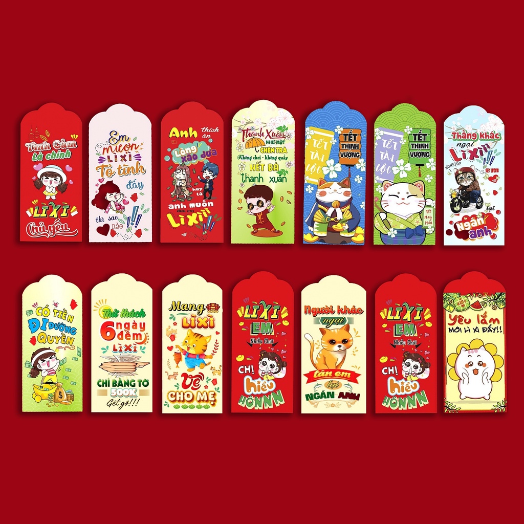 Lì Xì 2024, lì xì Nhâm Thìn cute độc lạ Kat.store
