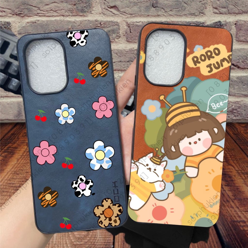 Ốp da Vivo Y16 in hình da nhiều mẫu mới dễ thương