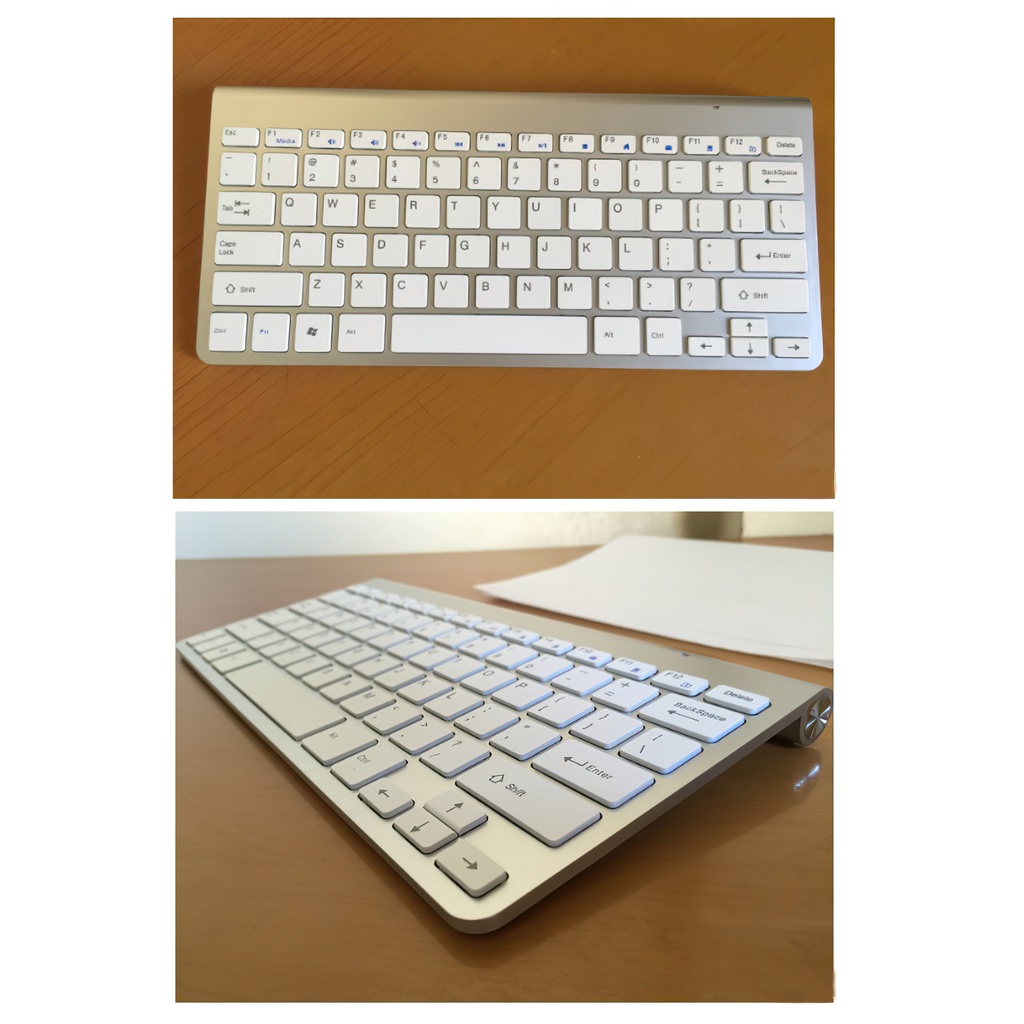 Bộ bàn phím và chuột không dây 2.4G，Mỏng và nhẹ bàn phím bluetooth，Bàn phím không dây cao cấp，dùng cho laptop, PC, Smart