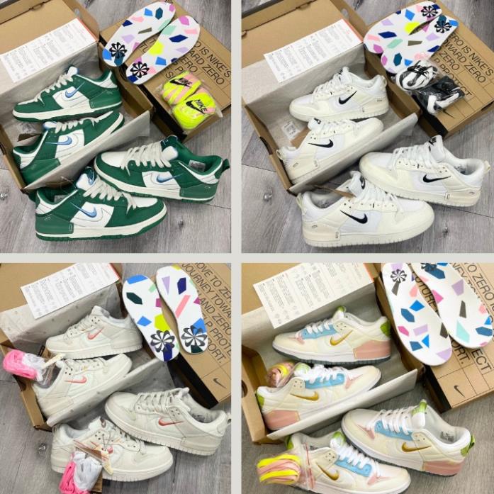 Giày Nike SB Dunk Low Disrupt 2 ‘Pale Ivory Black’ DH8568 Trắng móc đen, 𝗝𝗼𝗿𝗱𝗮𝗻 1 𝗦𝗕 𝗗𝘂𝗻𝗸 𝗟𝗼𝘄 𝗗𝗶𝘀𝗿𝘂𝗽𝘁 𝟮 𝗚𝗥𝗘𝗘𝗡 𝗫𝗮𝗻𝗵 𝗟𝗮́