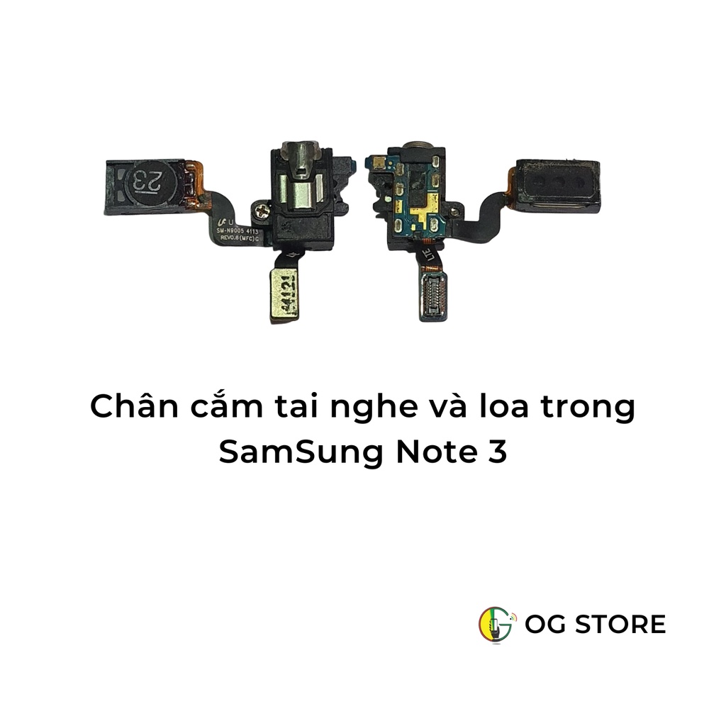 Loa trong và chân cắm tai nghe SamSung Galaxy Note 3 tháo máy