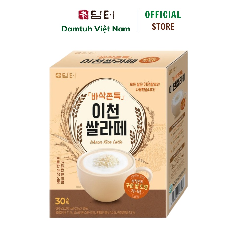 [Combo] Bột Ngũ Cốc 5 Loại Hạt (Hộp 50 Gói - Date 2025) + Bột Latte Gạo (Hộp 30 Gói) Tặng Kèm Mật Ong Chanh (Hũ 1kg)