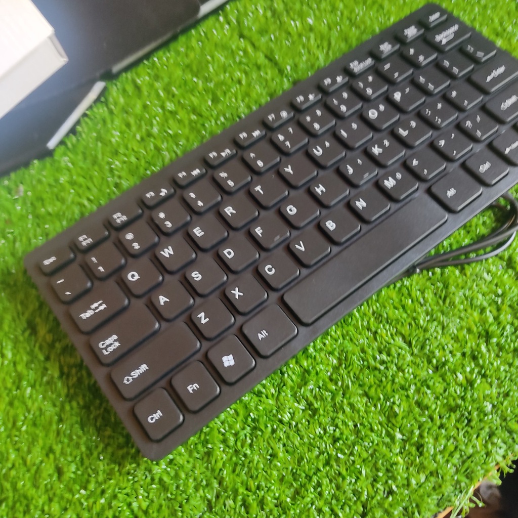 Bàn phím mini k-1000 màu đen, trắng bấm êm tay nhẹ nhàng bảo hành 1 năm phím có dây cổng usb chính hãng
