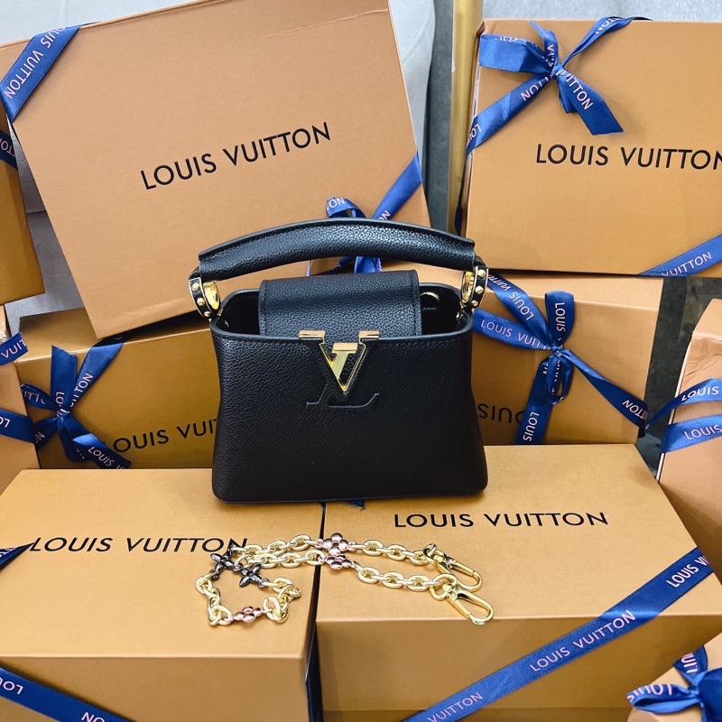 TÚI XÁCH EO VI CAPU SUPER VIP DA DÊ THẬT FULL BOX NAM CHÂM SIZE 20