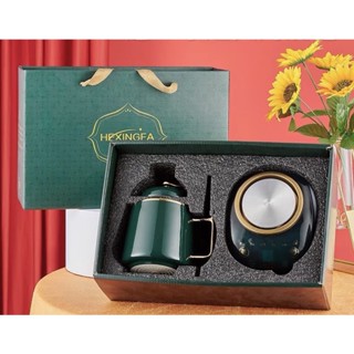 Cốc chưng yến kèm hộp quà, cốc hầm đa năng đế điện, cốc nấu cháo, cốc sứ giữ nóng 500ml