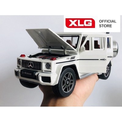 Mô hình xe ô tô Mercedes G63 AMG cao cấp dài 22 cm có đèn led âm thanh