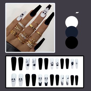 Móng giả Set 24 móng tay kèm chai keo dán