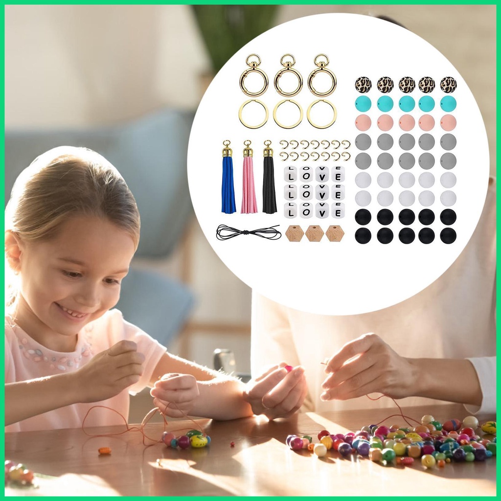 Set 84 Hạt Xâu Chuỗi 15mm Dùng Để Làm Trang Sức Thủ Công