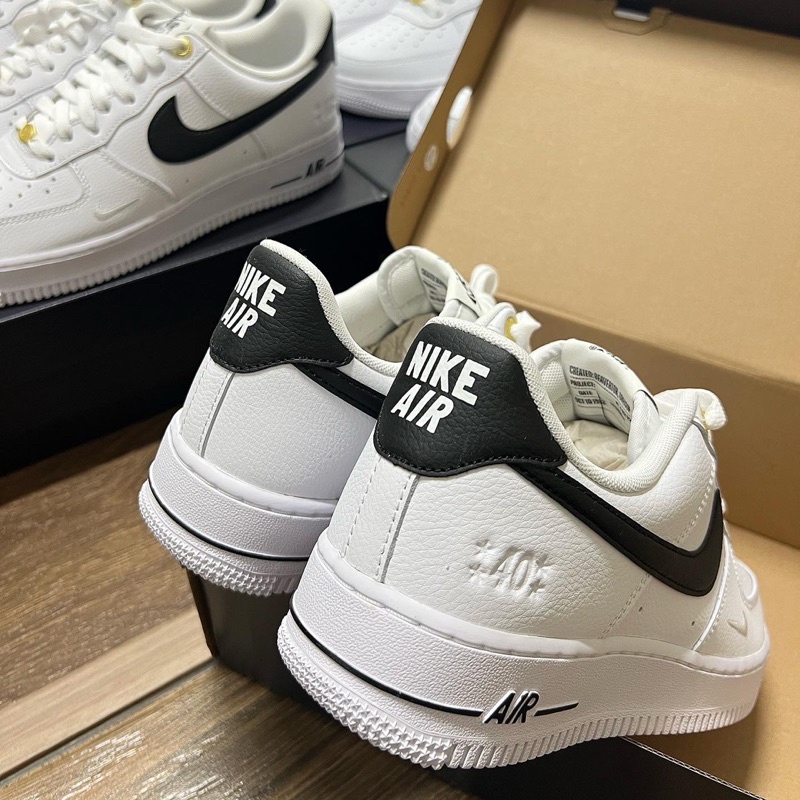 Giày Sneaker Nam Air Force 1 ’07 LV8 ’40th Anniversary White Black’ màu Đen  |PiuPiu Authen