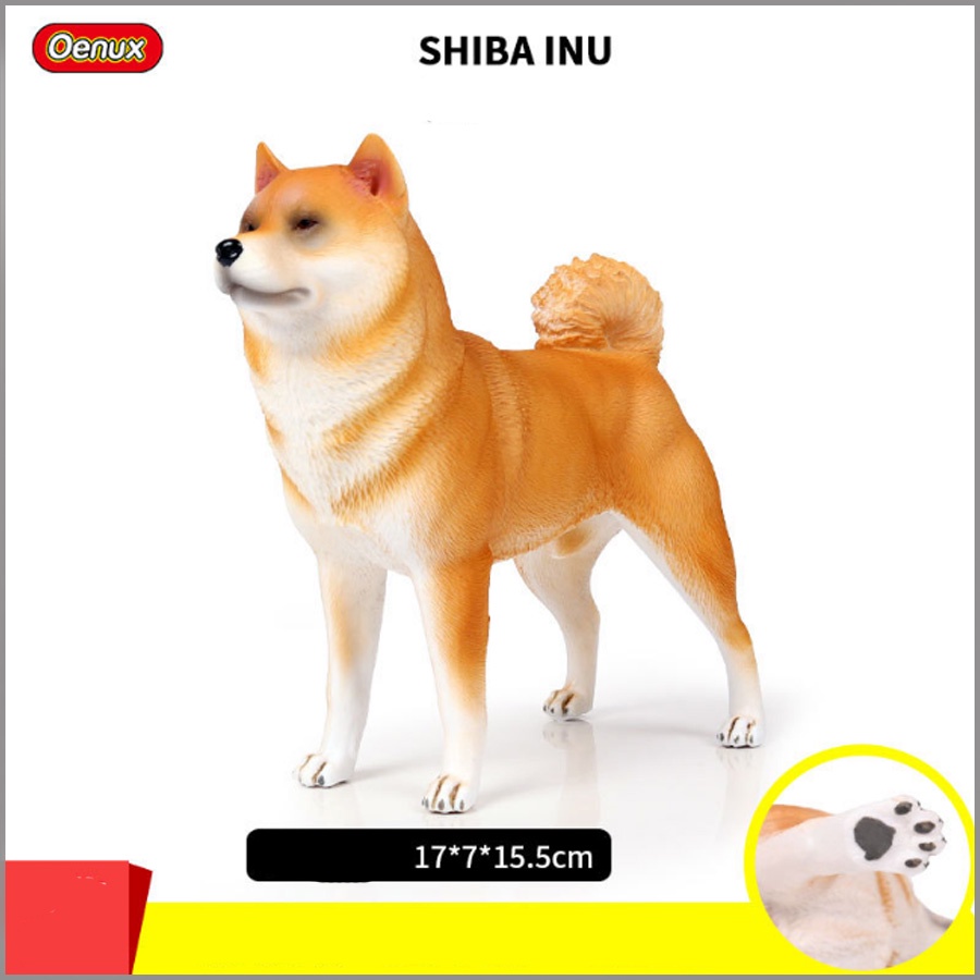 Mô Hình Chó Shiba Inu Size Lớn Dài 17cm