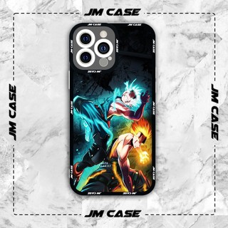 Ốp lưng iphone samsung xiaomi oppo cạnh vuông JMCase Midoriya Bakugo Anime My Hero Academia