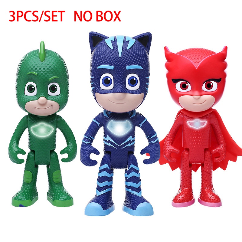 Bộ 6 Đồ Chơi Nhân Vật Hoạt Hình Cú Mèo Gekko Quà Tặng Sinh Nhật Cho Bé Trai