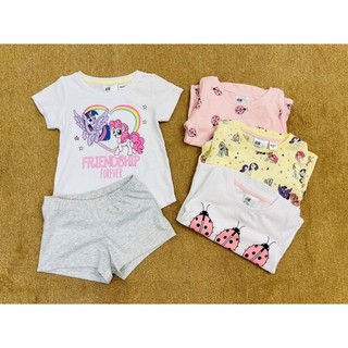 [ẢNH THẬT]Bộ cộc cotton bé gái HM Elsa, Pony