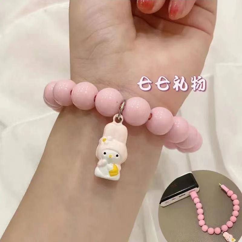 Sanrio Kuromi Cinnamoroll Vòng Tay Dây Cáp Sạc Nhanh Micro USB Type C Sạc Nhanh Cáp Bracelet