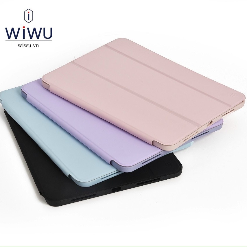 Ốp lưng , Bao da gập WIWU cho IPad 10.9 2022 , Gen 7/8/9 10.2 inch . 11 / 12.9 inch Pro M2 / M1 , Air 4 / 5 chính hãng