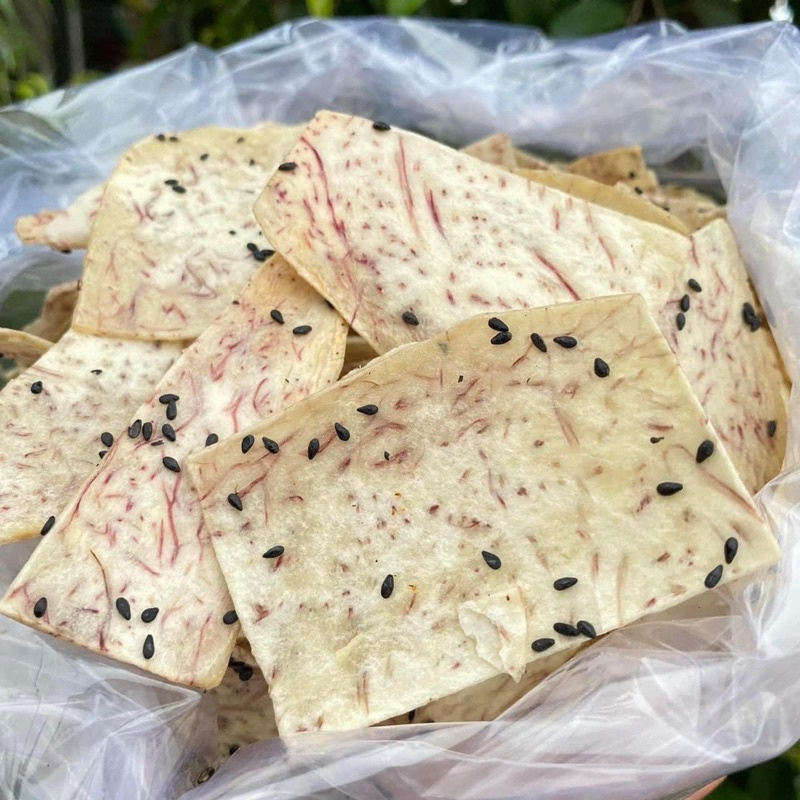 Khoai Môn sấy mè cốt dừa giòn tan  - đặc sản Đà Lạt 500g