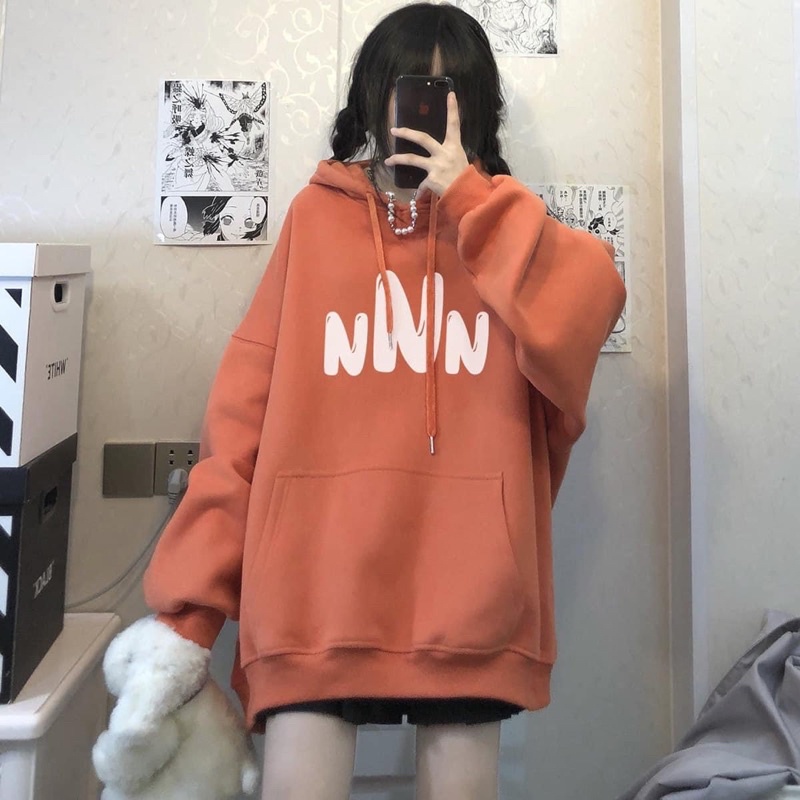 Áo hoodie NNN mũ 2 lớp TTA977