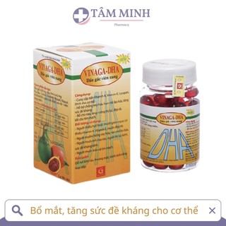 DẦU GẤC VINAGA DHA VIÊN NANG MỀM SÁNG MẮT, ĐẸP DA LỌ 100 VIÊN
