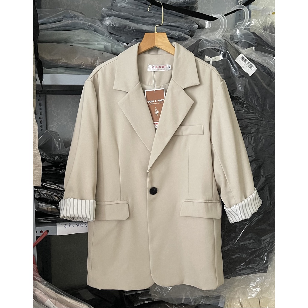 BEST SELLER - Áo BLAZER Màu Be Khaki Thanh Lịch DORYPONY TRENDY CASUAL JACKET - AK102
