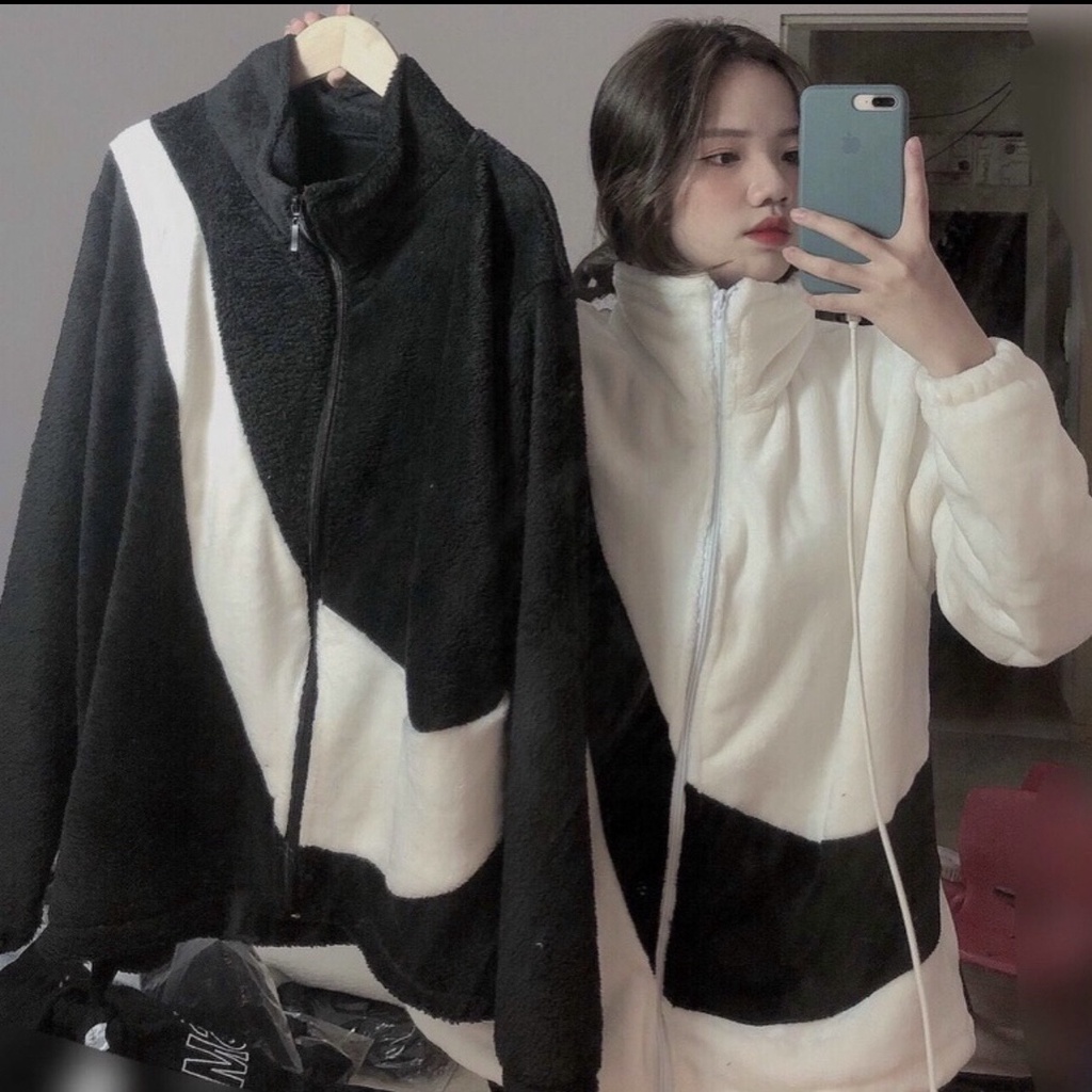 Áo Khoác Lông Nike ,Áo Lông Cừu Không Mũ Chính Hãng Cao Cấp Hàng Dày Dặn Không Xù Lông Cực Hot