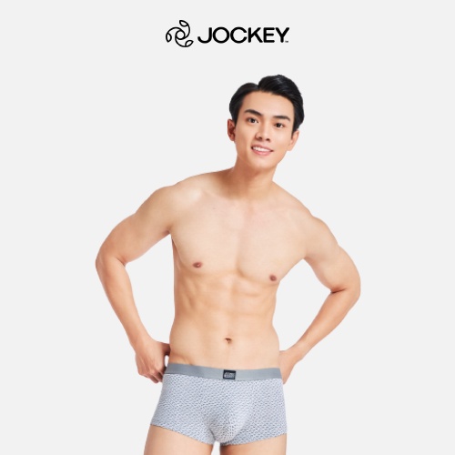 Quần Lót Nam Thun Cotton Jockey Dáng Trunk Co Giãn Thoải Mái Màu Xám in - J1247_P1