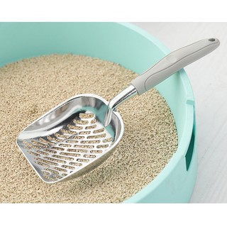 [Sẵn Hàng]Xẻng Xúc Cát Mèo inox Size to giúp tiết kiệm thời gian sử dụng