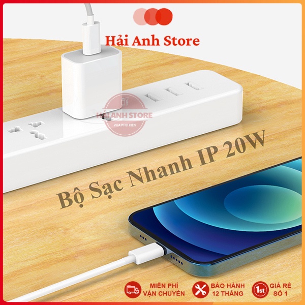 Sạc nhanh 20W, bộ sạc nhanh 20W dành cho máy từ 8>14 - Bảo hành 12 tháng đổi mới