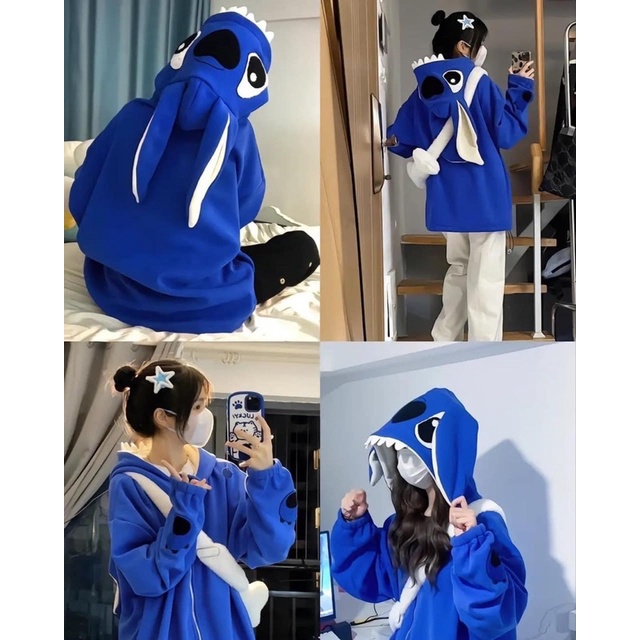 Áo khoác hoodie hoodie zip có mũ form rộng phong cách Ulzzang trẻ trung cá tính