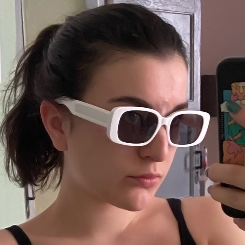 Kính Mát Gọng Vuông Nhỏ Phong Cách Hip Hop Cho Nam Nữ