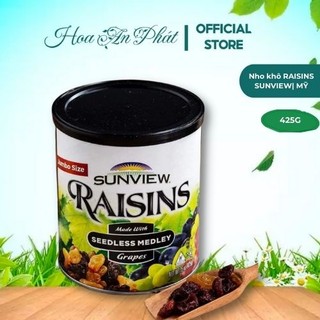 Nho khô raisins sunview mỹ 425g