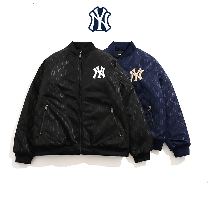 Áo Khoác Bóng Chày MLB NY 100% Cotton Thời Trang Cá Tính Cho Nam Nữ