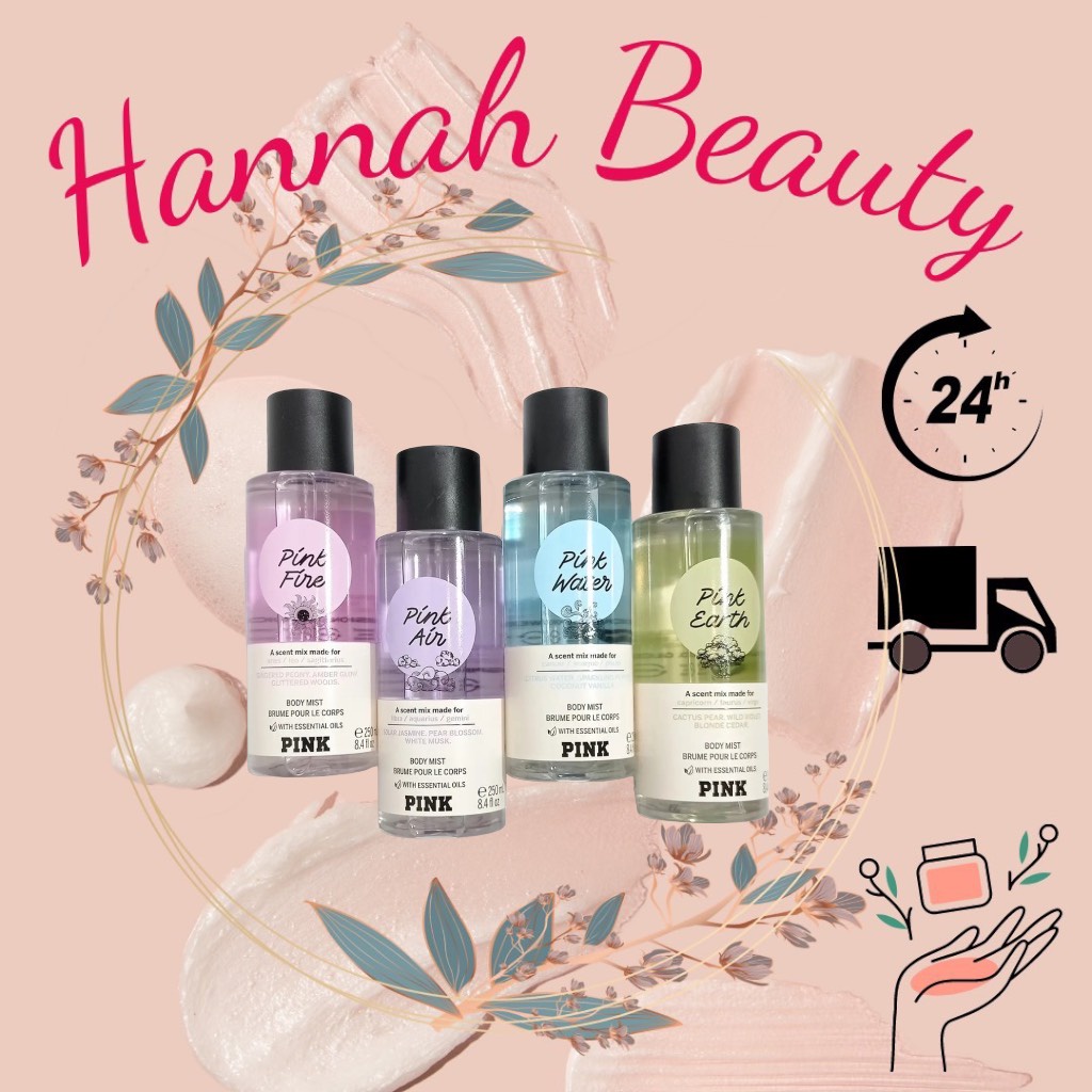 Body mist theo cung hoàng đạo PINK AIR, EARTH, FIRE,WATER - Dòng ASTROLOGY Victoria's Secret