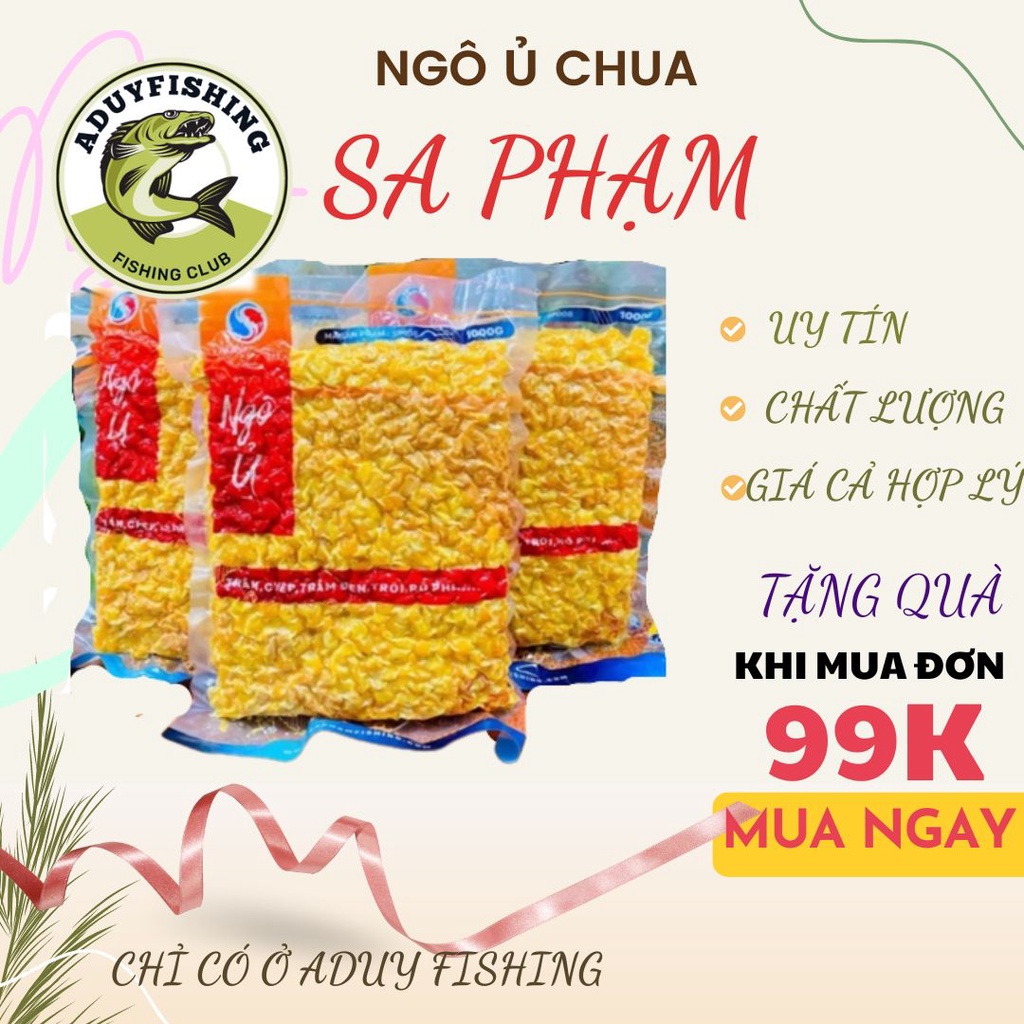 Mồi câu ngô ủ sa phạm, bắp ủ sa phạm, Aduy fishing
