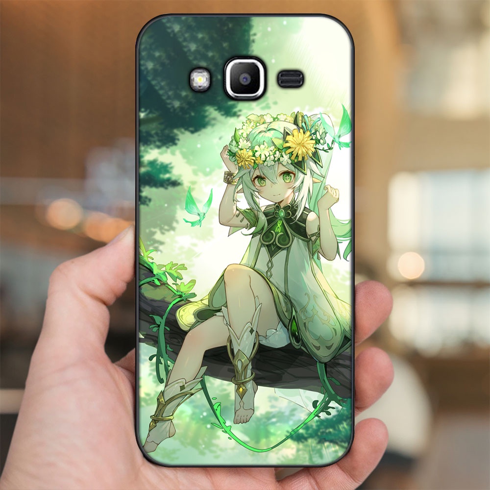 Ốp lưng Samsung J2 Prime, J3 2016, J5 2015 viền đen in hình Nahida Genshin Impact