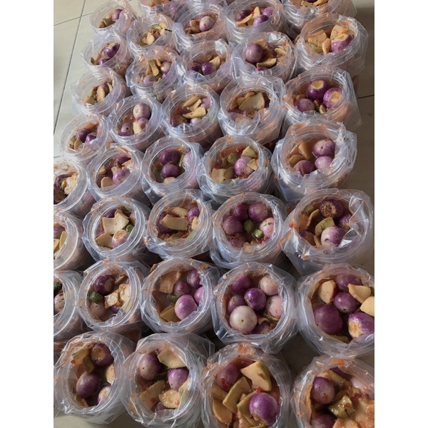 Mắm dưa cà trộn hũ nửa ký
