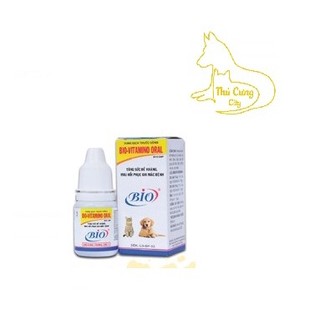 [ dược phẩm ] Bio Vitamin Oral dạng uống giúp bổ sung vitamin tăng sức đề kháng cho thú cưng chai 10ml