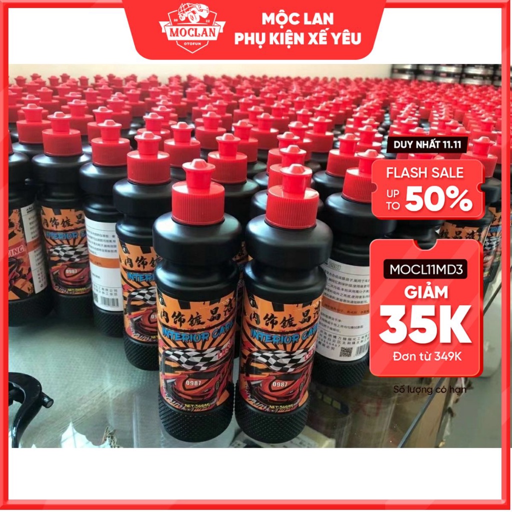 Chai xịt dưỡng nhựa nhám, phục hồi nhựa, Làm mới nhựa đen, Làm mới ghế da lọ 300ml phục hồi