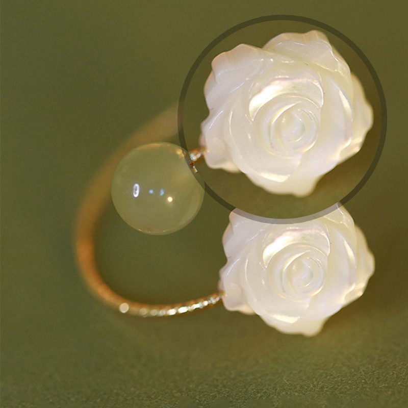 Ygt Nhẫn Bạc Đính Hạt Ngọc Bích May Mắn Màu Sắc Cổ Điển