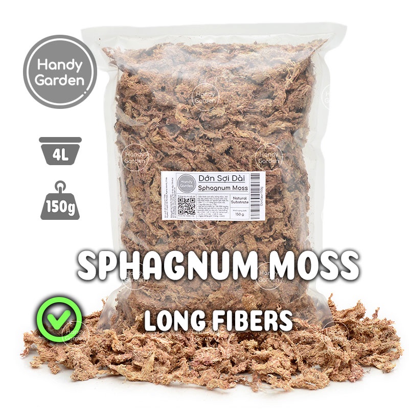 Dớn Sợi Dài Sphagnum Moss Sấy Khô - Giá Thể Trồng Cây Bắt Mồi, Hoa Lan, Kiểng Lá | Handy Garden