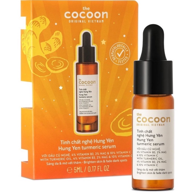 Tinh chất nghệ Hưng Yên COCOON 5ml - Giúp sáng da mờ vết thâm