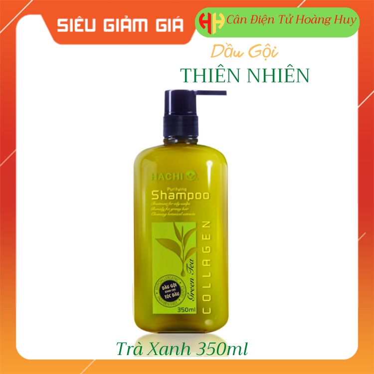 Dầu gội trà xanh Hachi 350ml được chiết xuất từ lá trà xanh nguyên chất giúp phục hồi mái tóc bị dầu